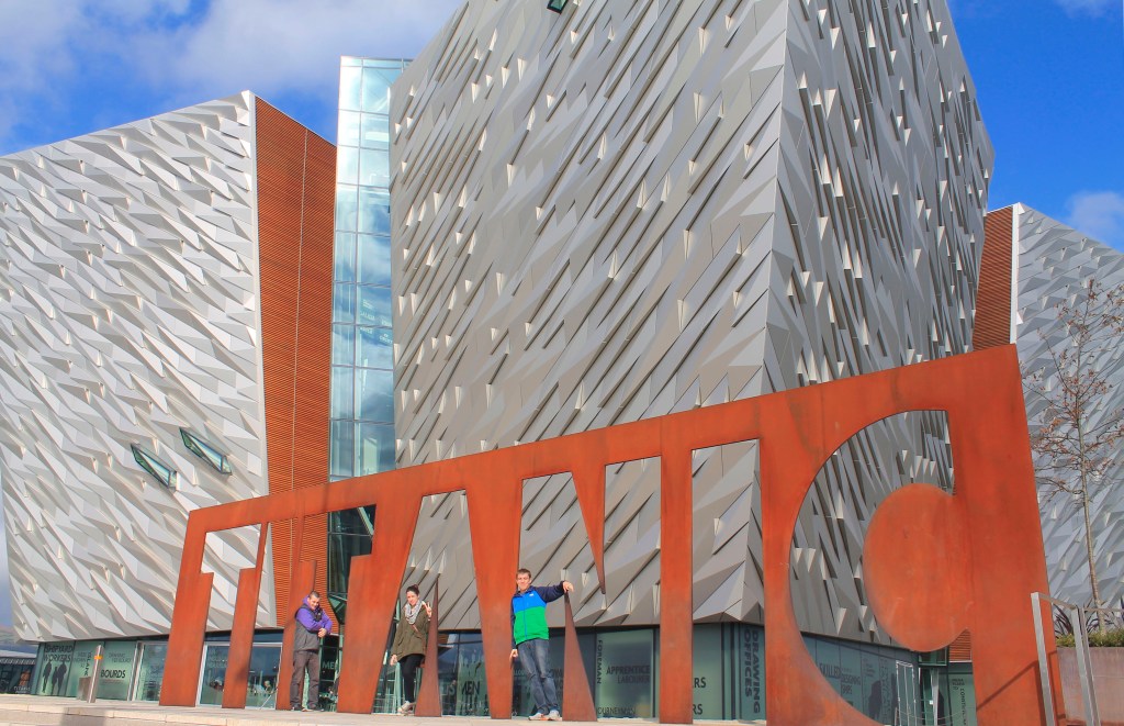 The Titanic Belfast museum, opened in 2012, is modeled to look like a giant iceberg.
