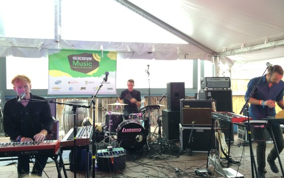 Panama playing at the Aussie BBQ showcase at Maggie Mae's